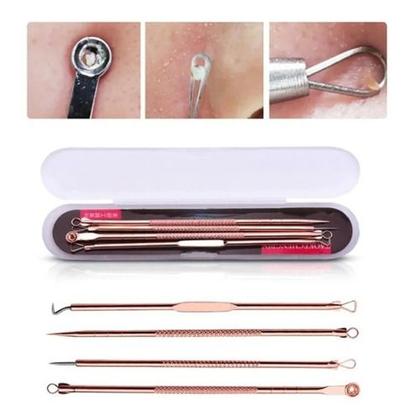 Imagem de Kit C/4 Extrator Tira Acne Cravos Espinha Limpeza Pele Promo