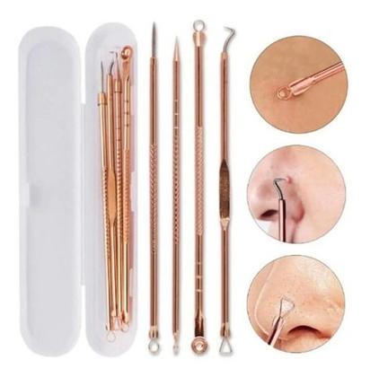 Imagem de Kit C/4 Extrator Tira Acne Cravos Espinha Limpeza Pele Promo