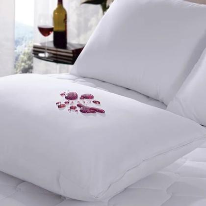 Imagem de Kit c/ 4 Fronhas Impermeável Anti - Ácaro Branco com zíper 70cm x 50cm 