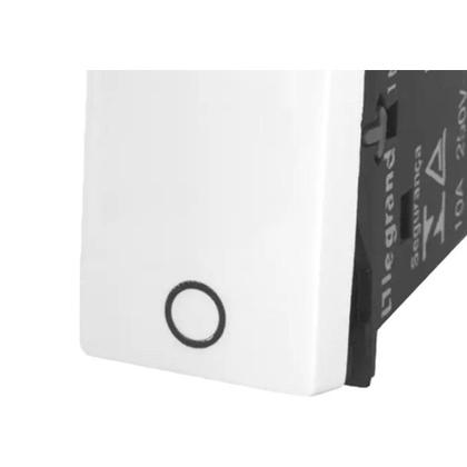 Imagem de Kit C/4 - Modulo Pial Pop Branco Simples Bipolar 10A Lg010B