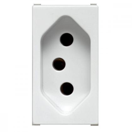 Imagem de Kit C/4 - Modulo Soprano Ilus (Tomada 10A Branca)   5Ub99005