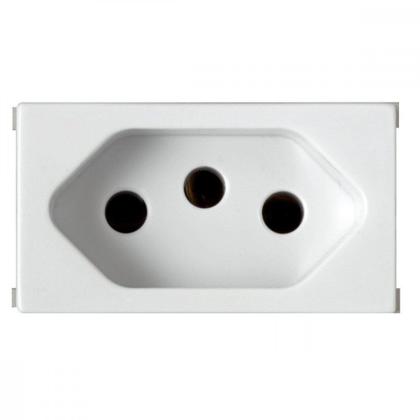 Imagem de Kit C/4 - Modulo Soprano Ilus (Tomada 10A Branca)   5Ub99005