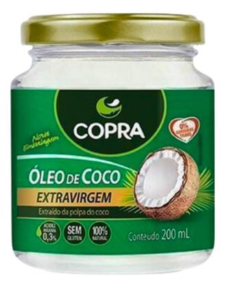 Imagem de Kit c/ 4 Oleo de coco extra virgem Copra vidro 200 ml