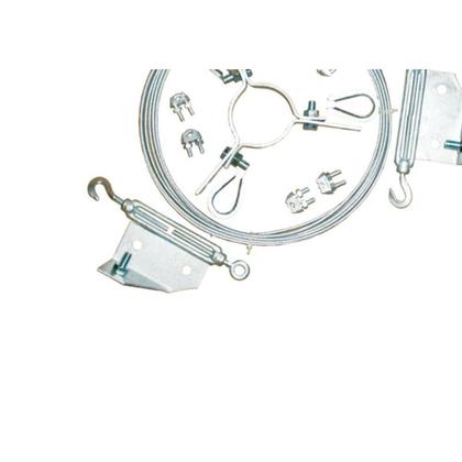 Imagem de Kit C/4 - Para-Raio Contravento Com Cabo Aco Mastro 2''