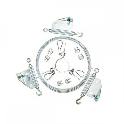 Imagem de Kit C/4 - Para-Raio Contravento Com Cabo Aco Mastro 2''