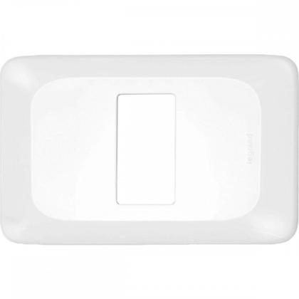 Imagem de Kit C/4 - Placa Pial Pop Branca 4X2 - 1 Modulo Lgp21