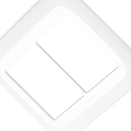 Imagem de Kit C/4 - Placa Pial Pop Branca 4X4 (3+3 Horizontal) Lgp46