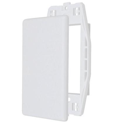 Imagem de Kit C/4 - Placa Steck Linha Stella Branca 4X2 - Cega Com ...