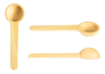 Imagem de Kit C/4 Potes De Vidro Quadrado Com Colher Em Madeira 260ml