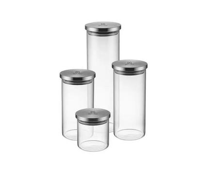 Imagem de Kit C/ 4 Potes Vidro Porta Mantimentos Herméticos Electrolux