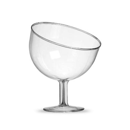 Imagem de Kit C/4 Taça inclinada Tropical Acrilico 400ml Peq. 15x12cm