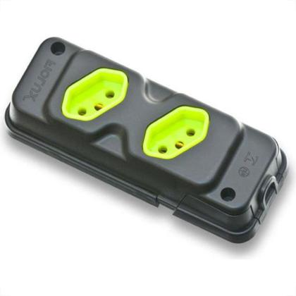 Imagem de Kit C/4 - Tomada Barra Fiolux Dupla 20A 2 Polos+Terra P...