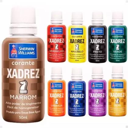 Imagem de Kit C/ 4 Udds Corante Xadrez Marrom 50ml 200ml - Sherwin Williams