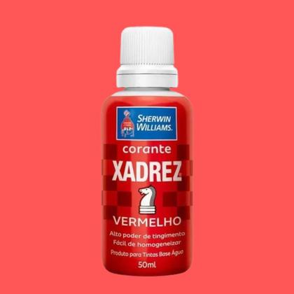 Imagem de Kit C/ 4 Udds Corante Xadrez Vermelho 50ml 200ml