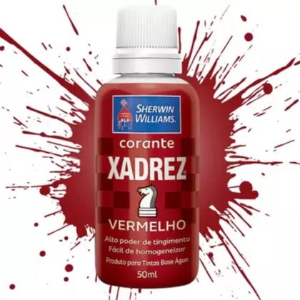 Imagem de Kit C/ 4 Udds Corante Xadrez Vermelho 50ml 200ml
