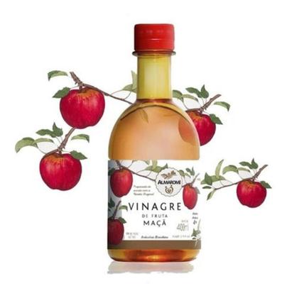 Imagem de Kit c/4 Vinagre De Maçã 400ml Almaromi 4% Acidez
