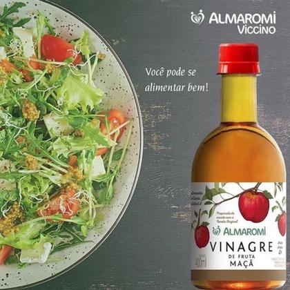 Imagem de Kit c/4 Vinagre De Maçã 400ml Almaromi 4% Acidez