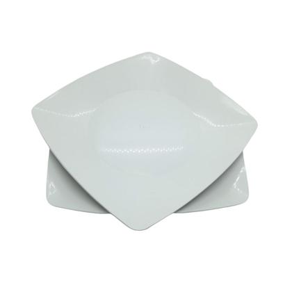Imagem de Kit C/40 Prato Quadrado Plastico P/ Refeições Lanches Color