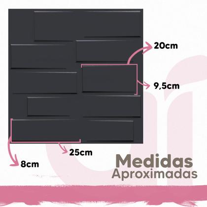 Imagem de Kit C/ 45 Placas 3d Revestimento Pvc Varios Modelos