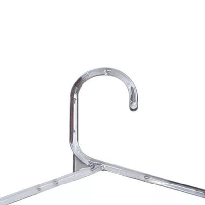 Imagem de Kit C/ 48 Cabide De Acrilico Transparente C/ Gancho Organizador P/ Roupas Paramount