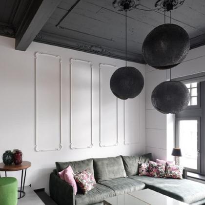 Imagem de Kit C/5 Barras Boiserie Rodameio de Poliestireno M4 20mm X 200cm X 4cm 10m