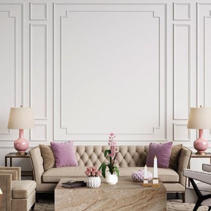 Imagem de Kit C/5 Barras Boiserie Rodameio de Poliestireno M4 20mm X 200cm X 4cm 10m