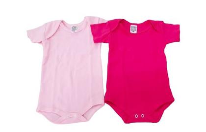 Imagem de Kit c/ 5 body  manga curta 100% algodão premium menina