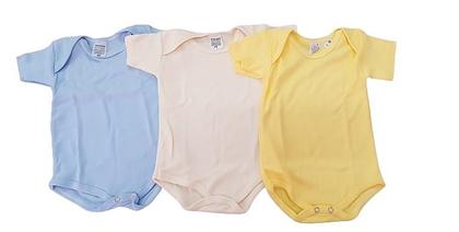 Imagem de Kit c/ 5 body  manga curta 100% algodão premium menina