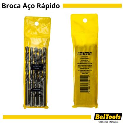 Imagem de Kit C/ 5 Broca Aço Rápido 19/64 Beltools