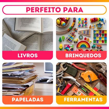 Imagem de Kit C/5 Caixas Organizadora Com Trava 20l Grande Transparente Ou Sólida