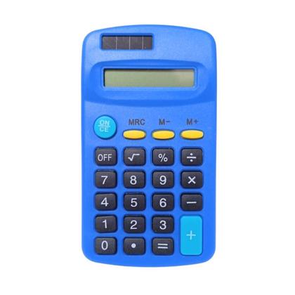 Imagem de Kit c/5 Calculadoras de Bolso 8 Dígitos e Cores Variadas