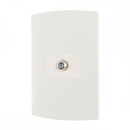 Imagem de Kit C/5 - Conjunto Peesa Alfa 1509 1Tomada P/Antena Branco