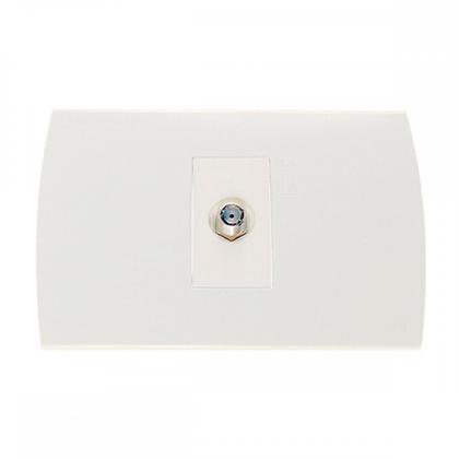 Imagem de Kit C/5 - Conjunto Peesa Alfa 1509 1Tomada P/Antena Branco