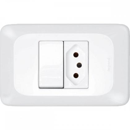 Imagem de Kit C/5 - Conjunto Pial Pop Modulo Com Placa 4X2 - 1 Simp...