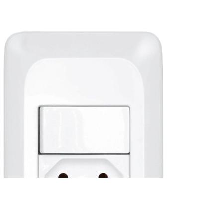 Imagem de Kit C/5 - Conjunto Pial Pop Modulo Com Placa 4X2 - 1 Simp...