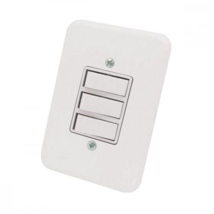 Imagem de Kit C/5 - Conjunto Radial Pollar 1901008 3 interruptores ...