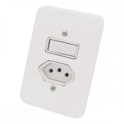 Imagem de Kit C/5 - Conjunto Radial Pollar 1901218 1S 1Tomada 20A