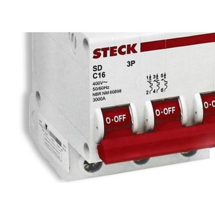 Imagem de Kit C/5 - Disjuntor Steck Din Tripolar 40A Sd63 C Sdd63C40