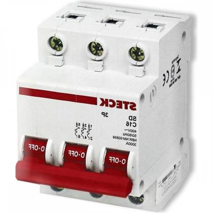 Imagem de Kit C/5 - Disjuntor Steck Din Tripolar 40A Sd63 C Sdd63C40