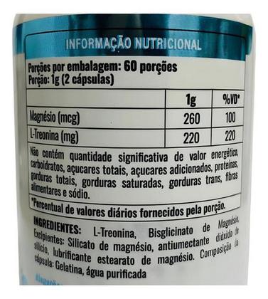 Imagem de Kit C/5 Magnésio Treonato 500mg - 120 Cáps - Fits Life