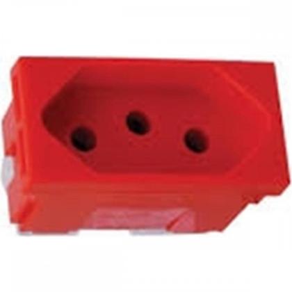 Imagem de Kit C/5 - Modulo Pial Pop Vermelho 1 Tomada 20A Lg03020Vm