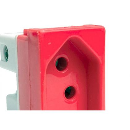 Imagem de Kit C/5 - Modulo Steck Linha Stella 1 Tomada 20A. Vermelh...