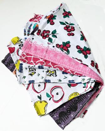 Imagem de Kit c/ 5 panos de copa atoalhado estampado 100% agldoão