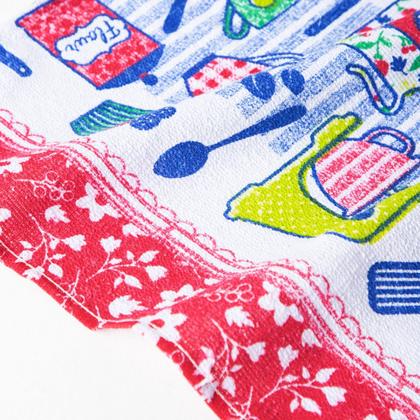 Imagem de Kit c/ 5 panos de prato atoalhados 100% algodão para cozinha