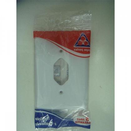 Imagem de Kit C/5 - Placa Perlex Branca 4X2 (1 Tomada) 23Pl1T