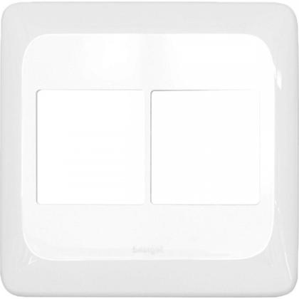 Imagem de Kit C/5 - Placa Pial Pop Branca 4X4 - 2 Modulos+2 Modulos...