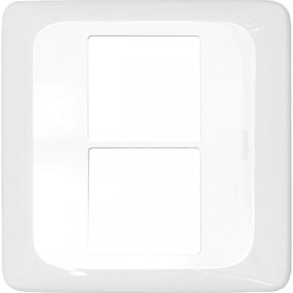 Imagem de Kit C/5 - Placa Pial Pop Branca 4X4 - 2 Modulos+2 Modulos...