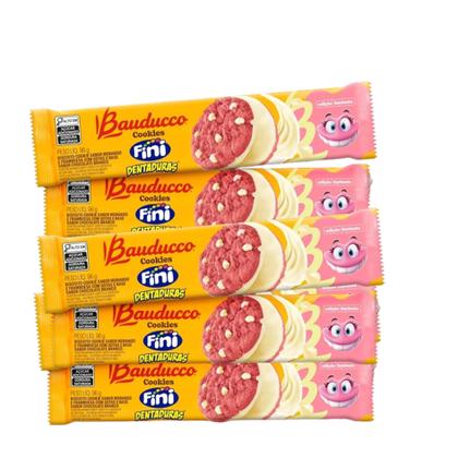 Imagem de Kit c/5 Promocional Bauducco Cookies Fini Dentaduras 96g