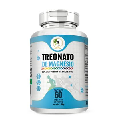 Imagem de KIT C/5 Treonato De Magnésio 500mg - 60 Cápsulas - Fits Life