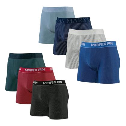 Imagem de Kit c/5 und Cueca Boxer microfibra listrada adulto Marxan